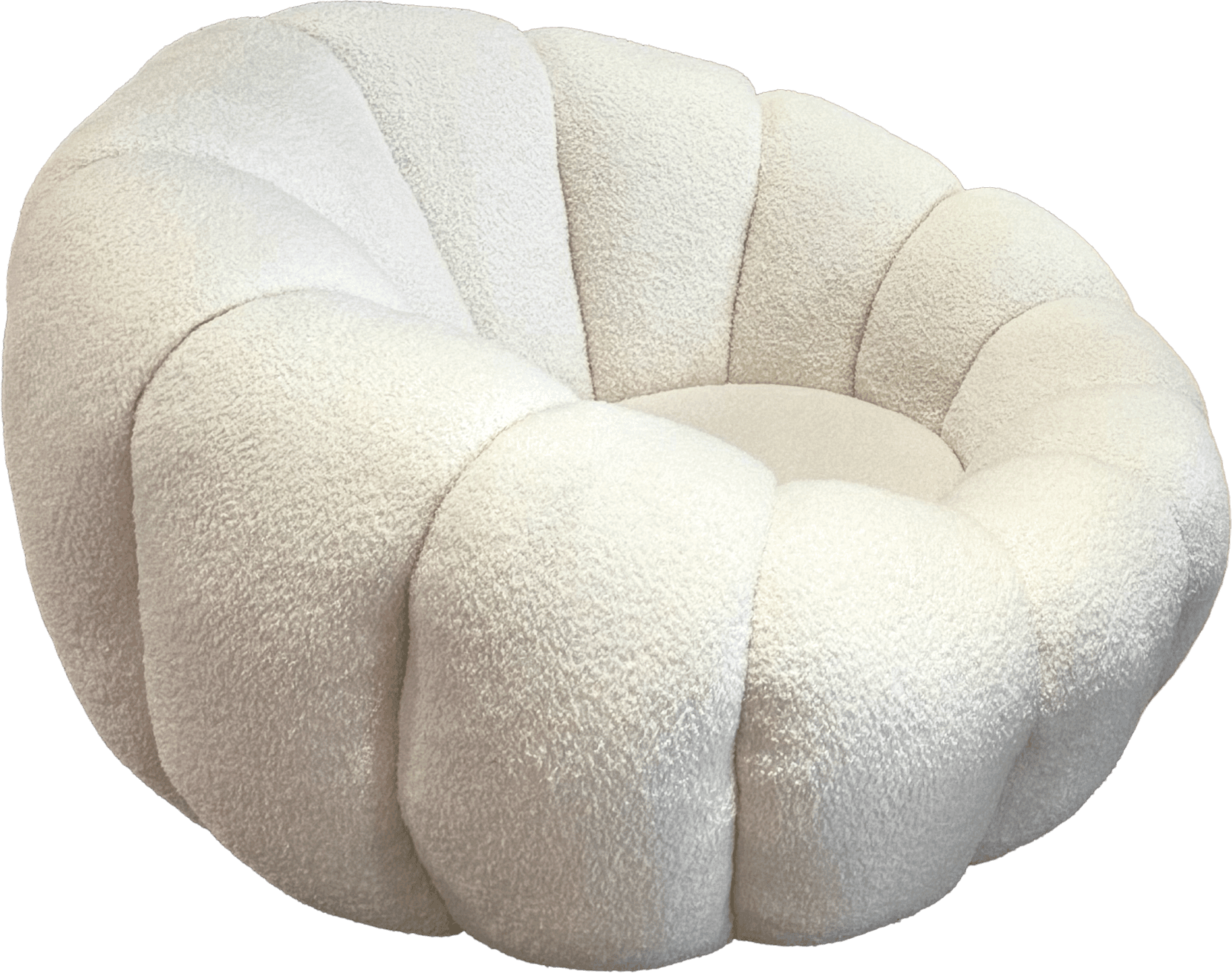 維拉南瓜單人椅(米白)